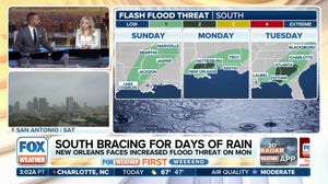 Multiday flash flood threat increases as heavy rain drenches South