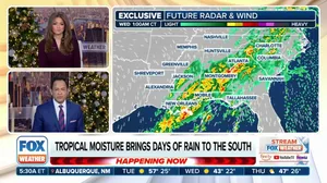 Tropical moisture brings days of rain to South