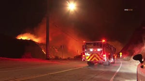 Firefighters battle Franklin Fire in Malibu, CA