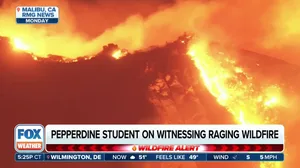 Pepperdine students shelter from fast-moving Malibu wildfire