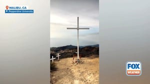 Cross perched over Pepperdine University survives Franklin Fire