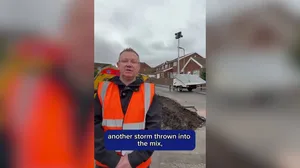 Massive sinkhole swallows road in Wales displacing residents ahead of Christmas