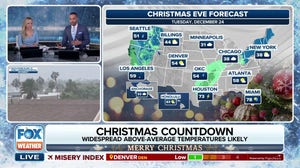 Christmas Countdown: Relentless snow, rain to continue out West as arctic chill grips Northeast