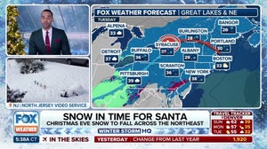 Christmas Eve snow eyes Northeast, increases white Christmas chances for millions