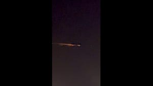 Possible space debris shoot across Alabama sky