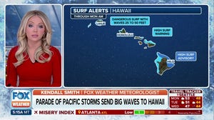 Parade of Pacific storms send big waves to Hawaii