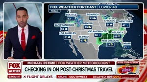 Storms, snow could slow post-holiday travel across US