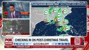 Storms on either side of US making for tricky post-holiday travel