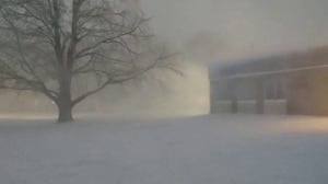 Winter storm creates blizzard conditions in Topeka, Kansas