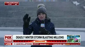 Snowflakes are flying in Philadelphia and along the Jersey Shore