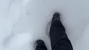 FOX Weather's Brandy Campbell gives 'crunchy' snow demonstration in Louisville