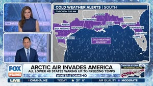 Dangerous cold temperatures for most of the lower 48 states