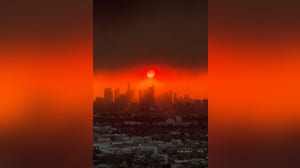 'This is wild': Smoke from California wildfires clouds sun, turns sky red