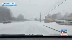 Timelapse shows slick driving conditions in Georgia amid massive winter storm