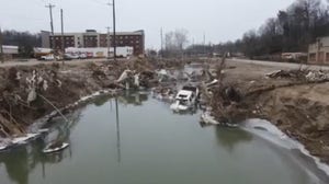 Major winter storm moves into Asheville, North Carolina which was devastated by Hurricane Helene