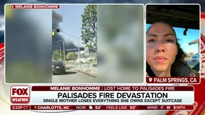 Woman flees Palisades Fire with her toddler