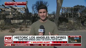 Historic Los Angeles wildfires continue as dangerous Santa Ana winds return