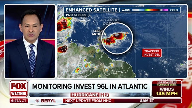 Tropical disturbance 96L development chances fade as Saharan