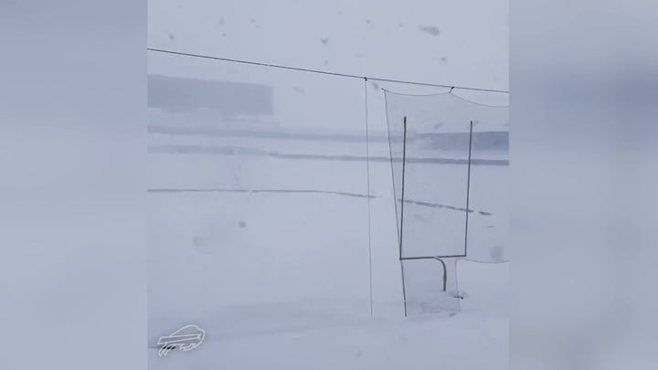 Buffalo snowstorm: Snow total at Bills stadium as tall as Josh Allen