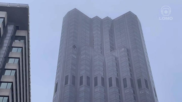 Caught on camera: San Francisco skyscraper window blown out by  hurricane-force winds