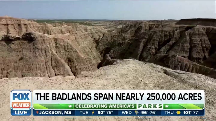 Weather shaped Badlands over millions of years resulting in other