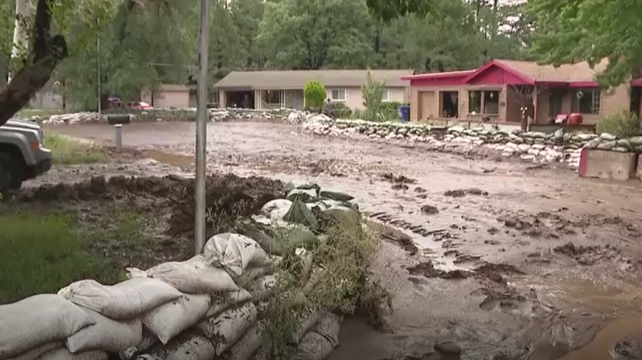 Widespread flooding takes place across Flagstaff