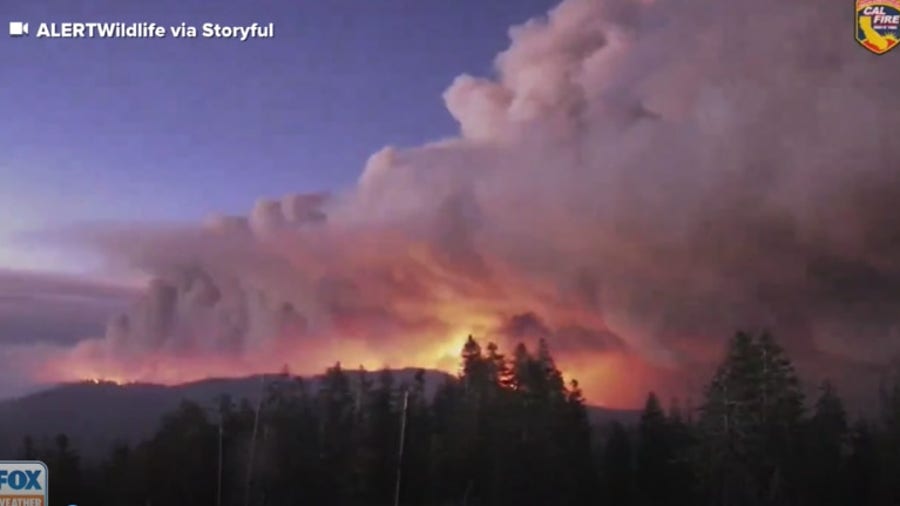 Video shows timelapse of California Windy fire