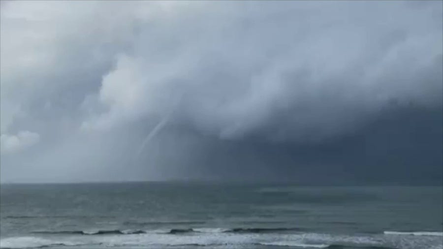 Waterspout spotted off coast of Daytona Beach 