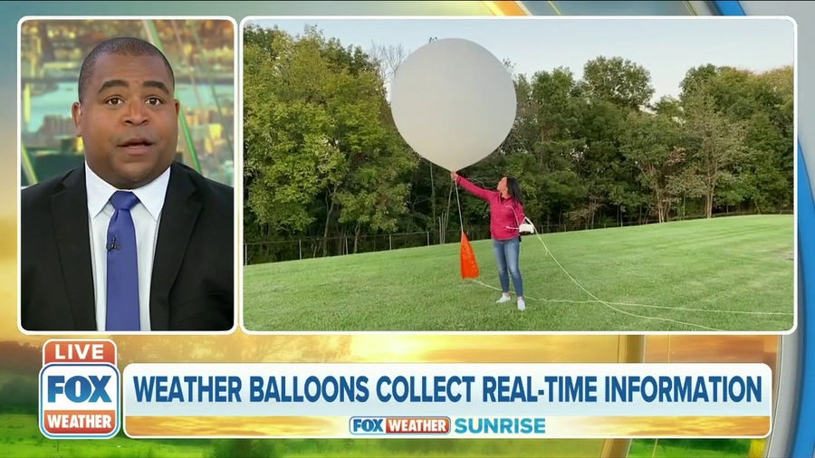 Weather balloons collect real-time information