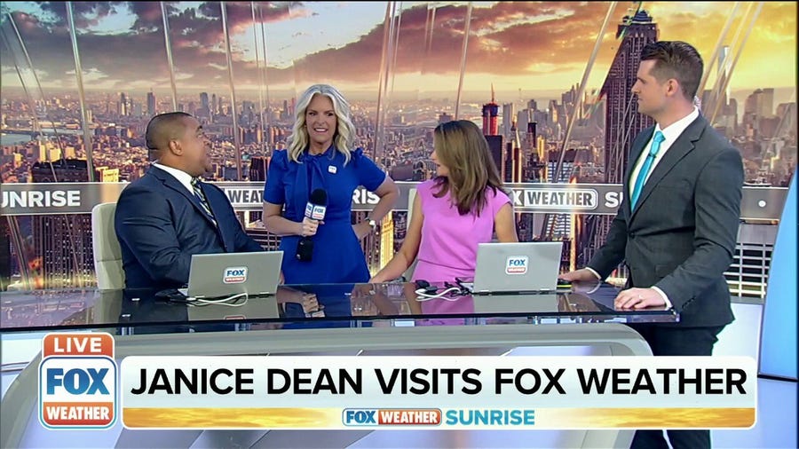 Janice Dean visits FOX Weather