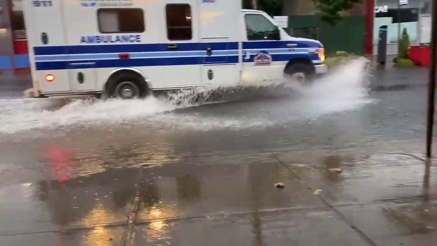 Rain causes flash flooding in parts of New York City