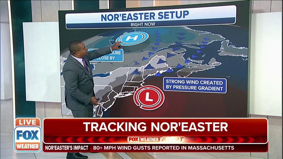 Nor'easter continues to make its way through the northeast