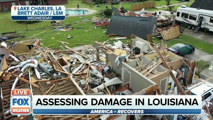 Lake Charles hit hard by tornadoes that swept through Louisiana on Wed.