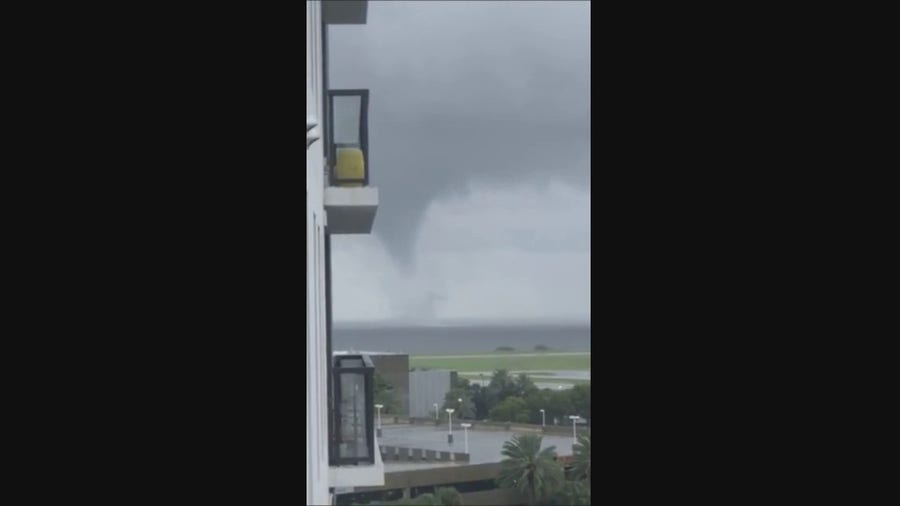 Waterspout in Tampa Bay caught on video