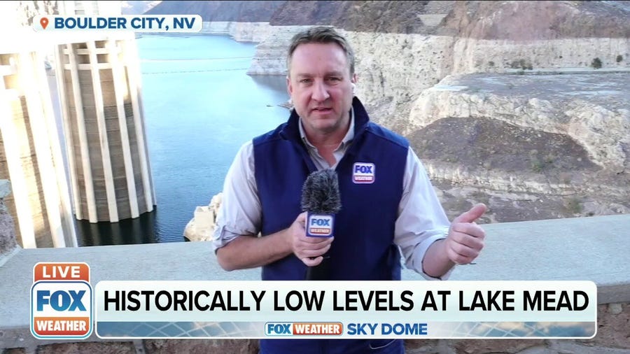 Historically low levels at Lake Mead