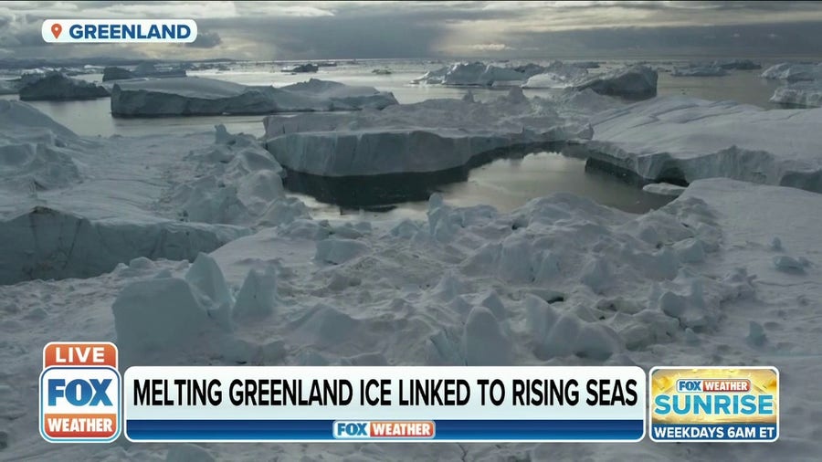 Melting Greenland ice linked to rising seas