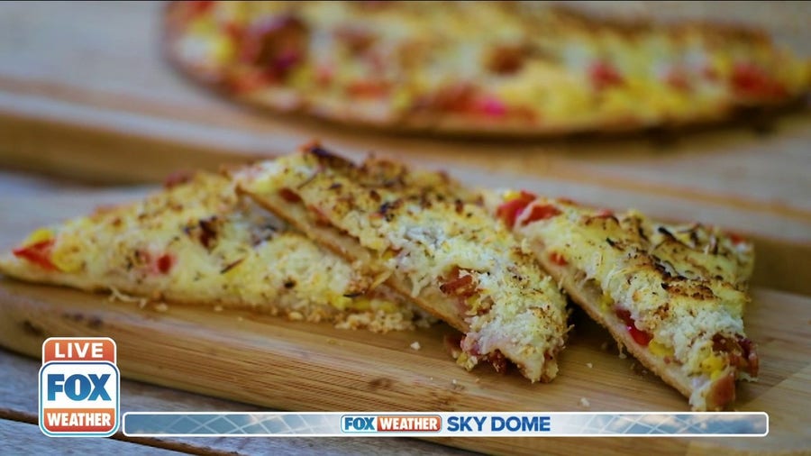 Taste of Thursday Night Football: Sweet corn and bacon pizza