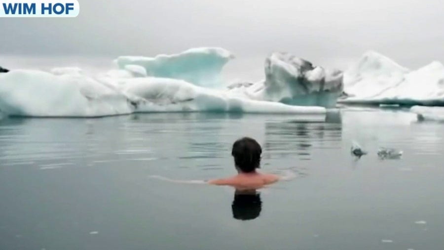 'The Iceman' Wim Hof explains benefits of sitting in freezing water