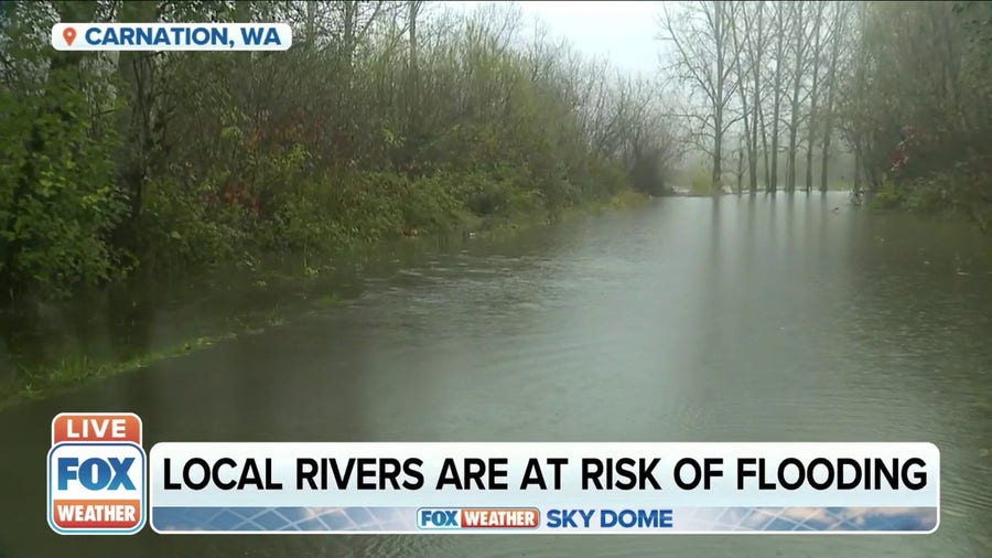 Local rivers beginning to rise, at risk of flooding in Washington 
