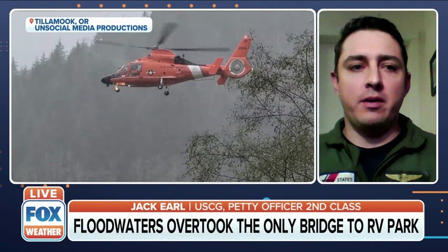 Coast Guard member rescues people, dogs from Oregon flood 