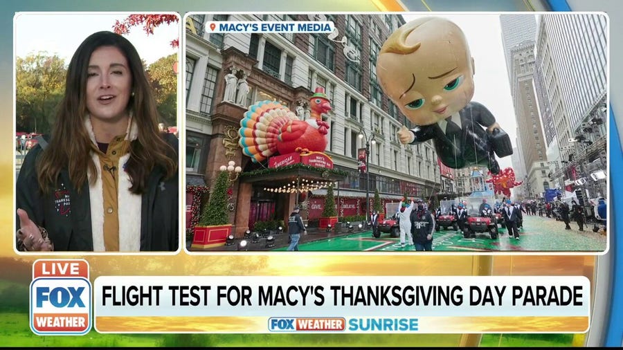 New balloons get test flight ahead of Macy's Thanksgiving Day Parade