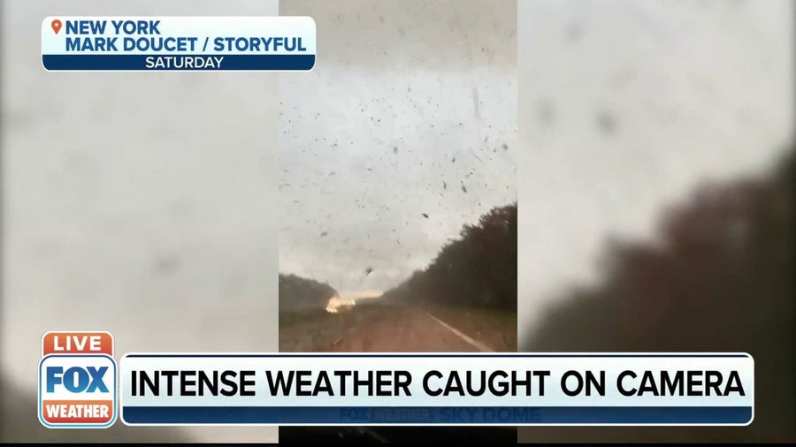 Wild weather caught on camera in New York 