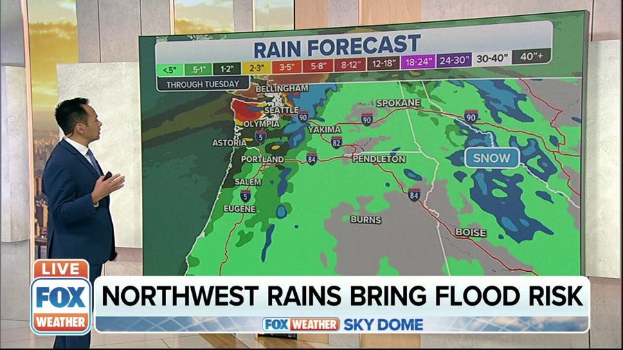 Flooding risk continues in Pacific Northwest 