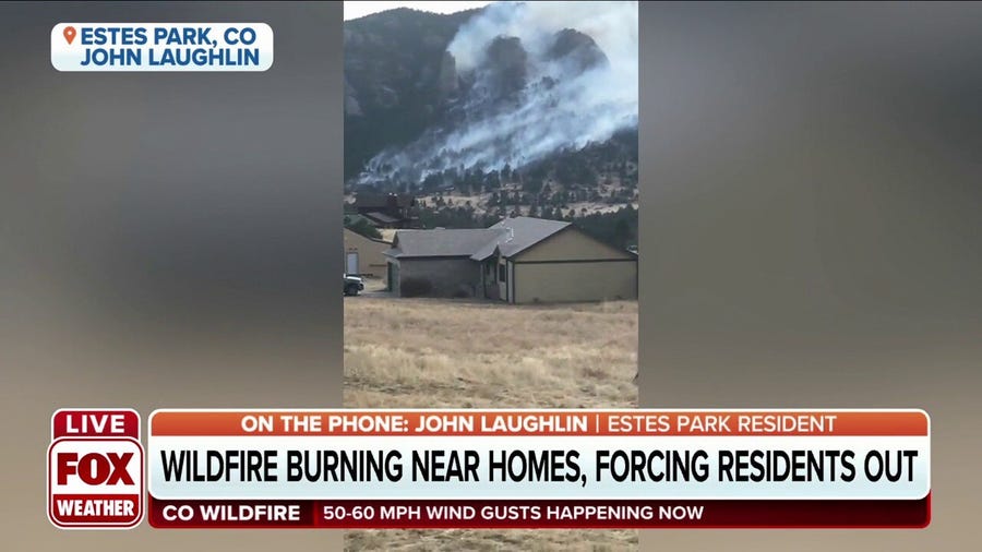 Wildfire burns near Estes Park, Colorado homes 