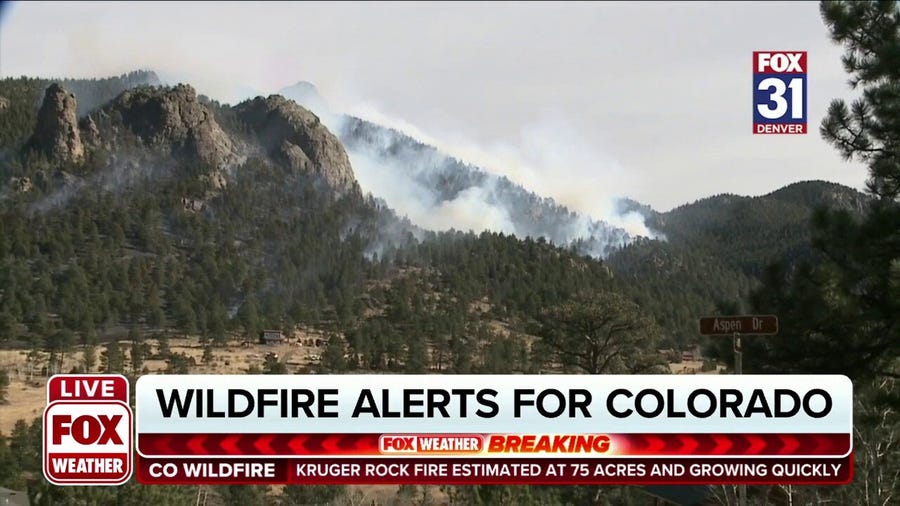 Strong wind gusts fuel Colorado wildfire  