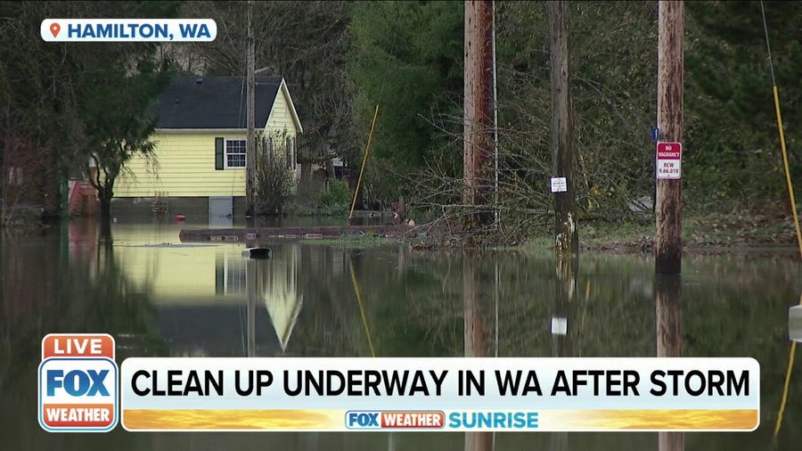 Clean up is underway in Washington after record flooding