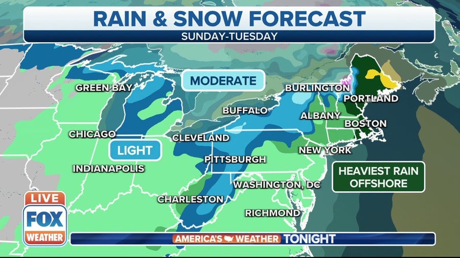 Rain, some snow possible for Northeast before Thanksgiving 