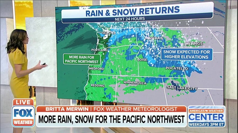 More rain, snow for flood-weary Pacific Northwest