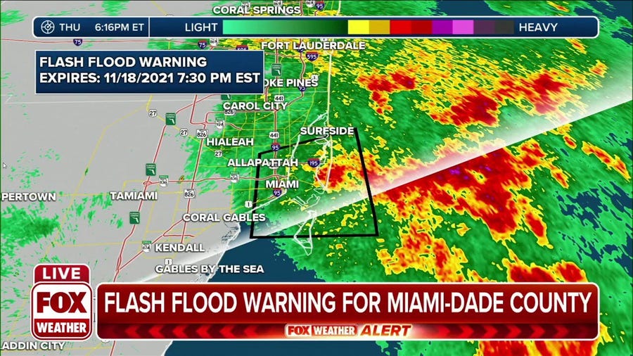 Flash flood warning issued for Miami-Dade County 