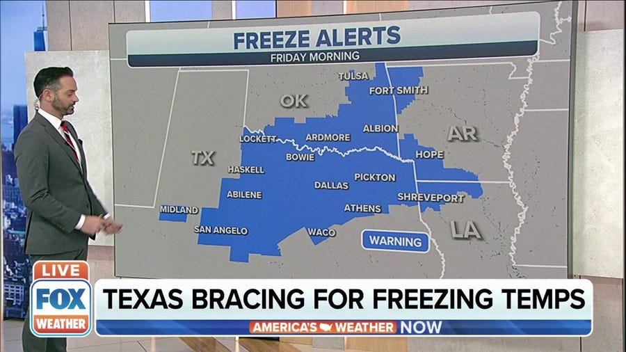 Freezing temperatures to hit Texas 